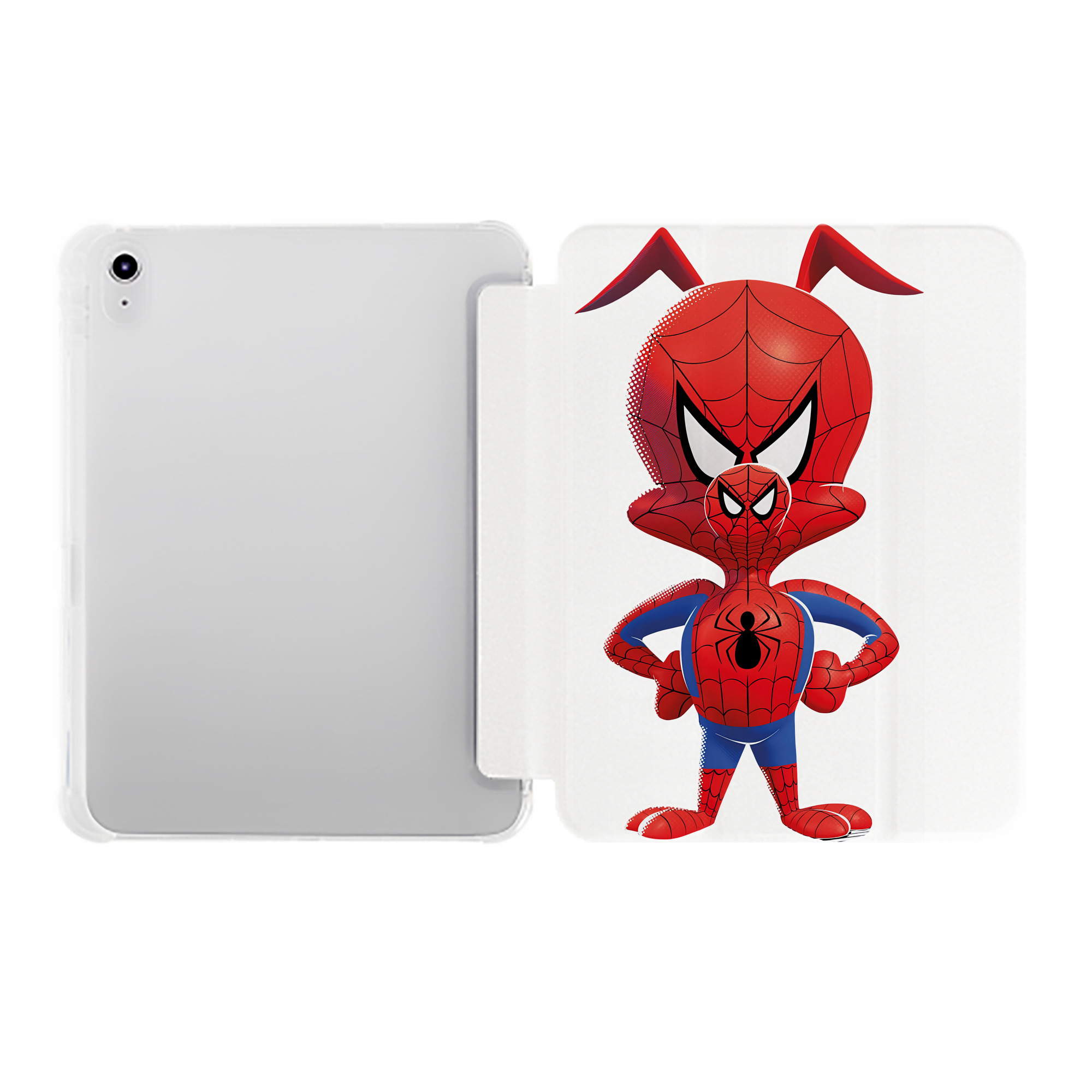 （画像用） Spider Man スパイダーマン IPad ケース ペン収納付き 三つ折りスタンド PUレザー×シリコン 対応機種9.5/10.5/10.9インチ